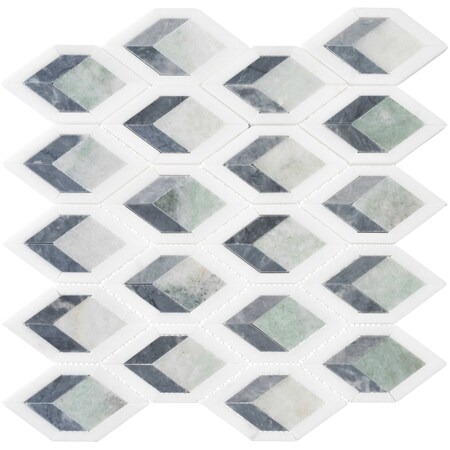 Andova Tiles ANDOVA TILES Easton 5" x 3" Glass Novelty Mosaic Wall & Floor Tile ANDEAS335